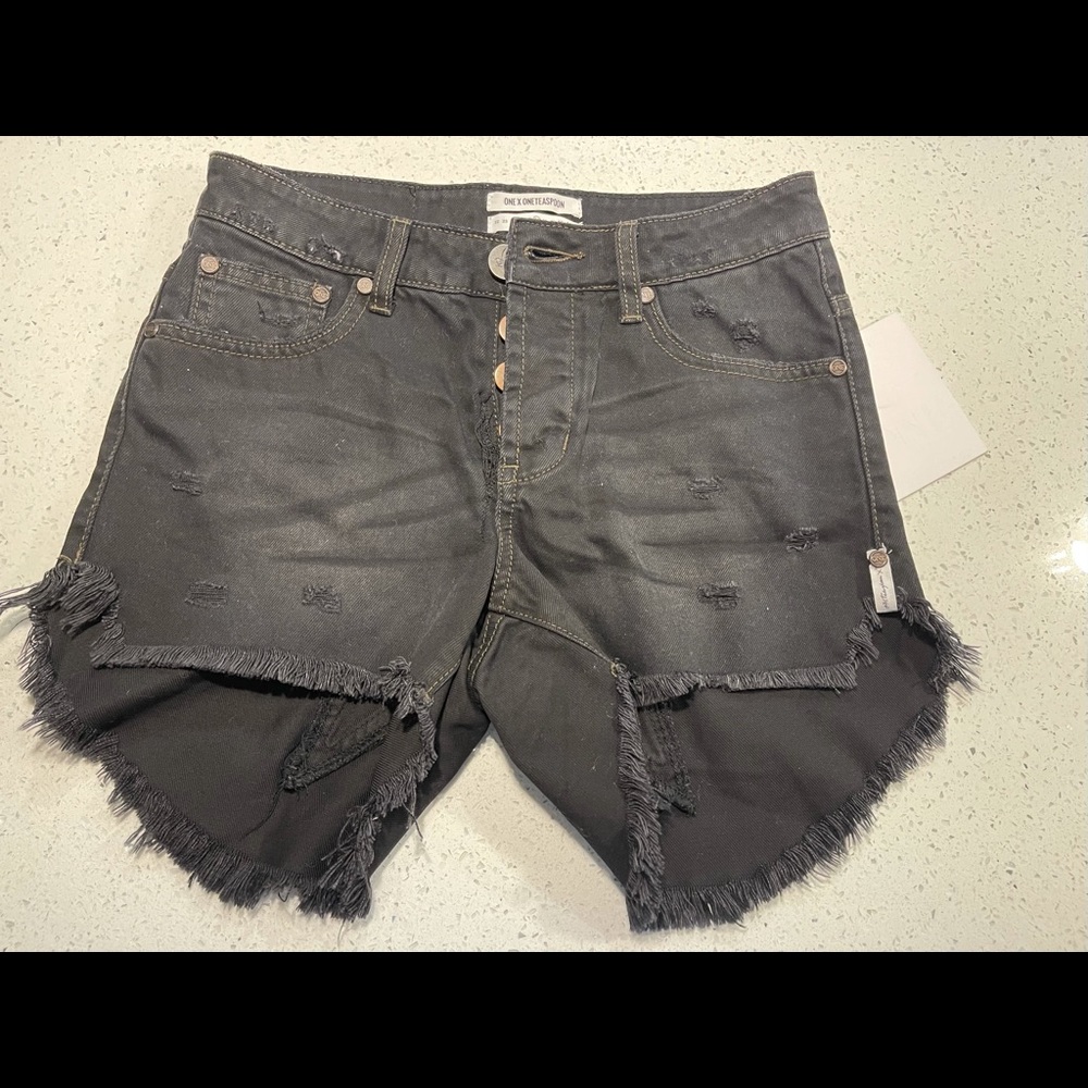 One teaspoon high waisted denim shorts 27